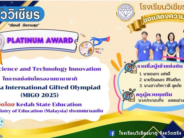 ขอแสดงความยินดี