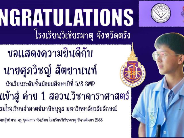 ขอแสดงความยินดี